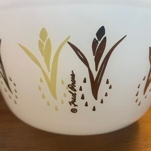 Rare Vintage Fred Press Federal Glass 8” Bowl